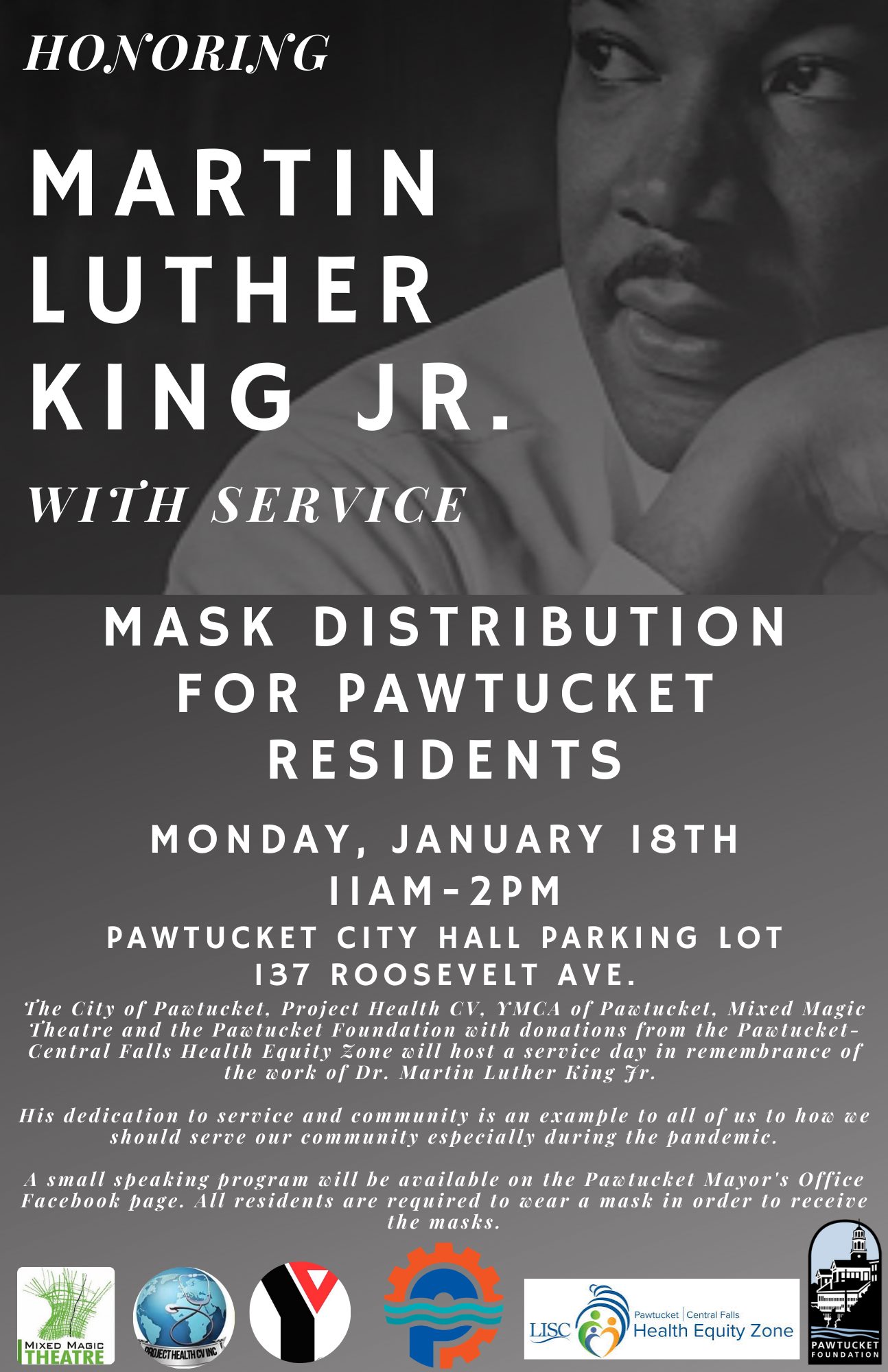Honoring Martin Luther King Jr With Service Mask Distribution Blackstone Valley Tourism